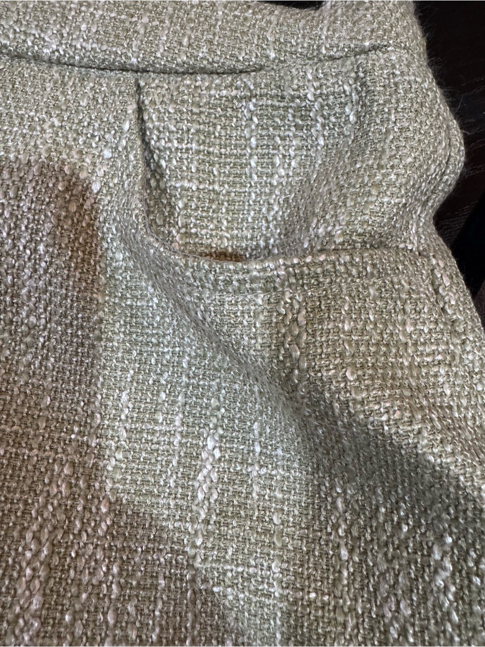 50. LULU’S Olive Tweed High Waisted Shorts Small Olive - Picture 8 of 8